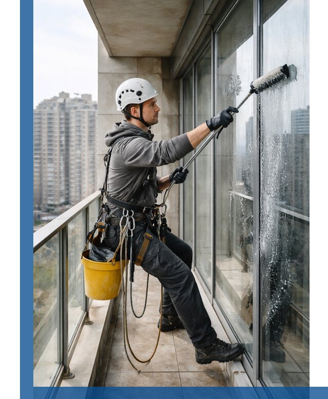 Профессиональная мойка балконного остекления в Набережных Челнах