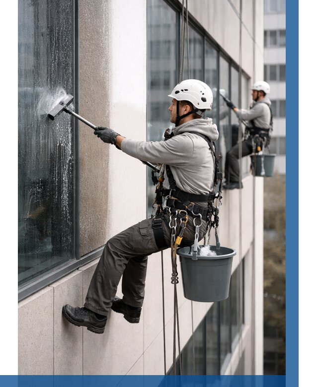 Мойка фасадов зданий в Набережных Челнах под ключ от 356 р. | ВЫСОТНИК-Нбр