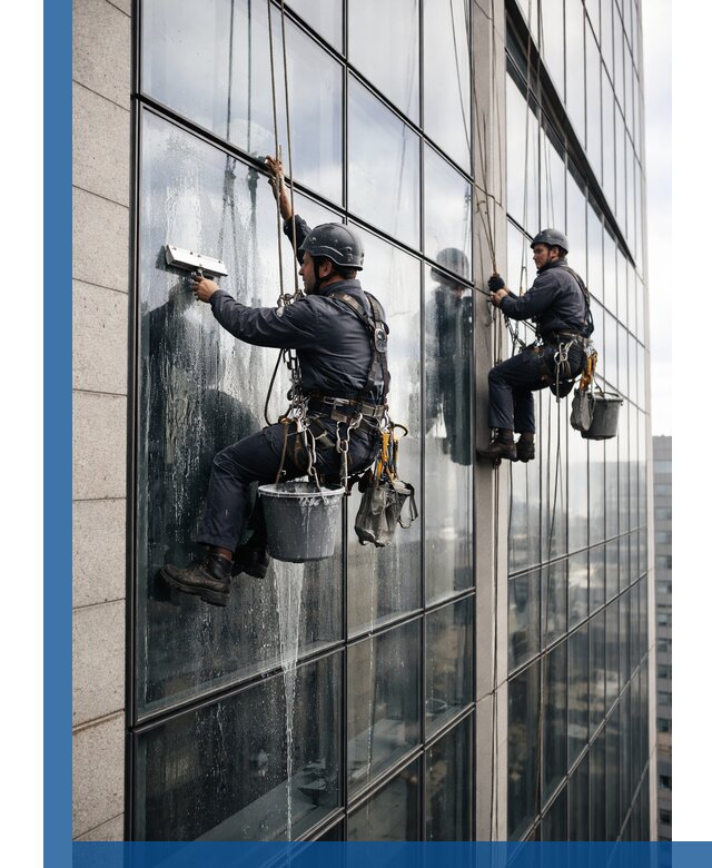 Профессиональная мойка стеклянных фасадов зданий в Набережных Челнах