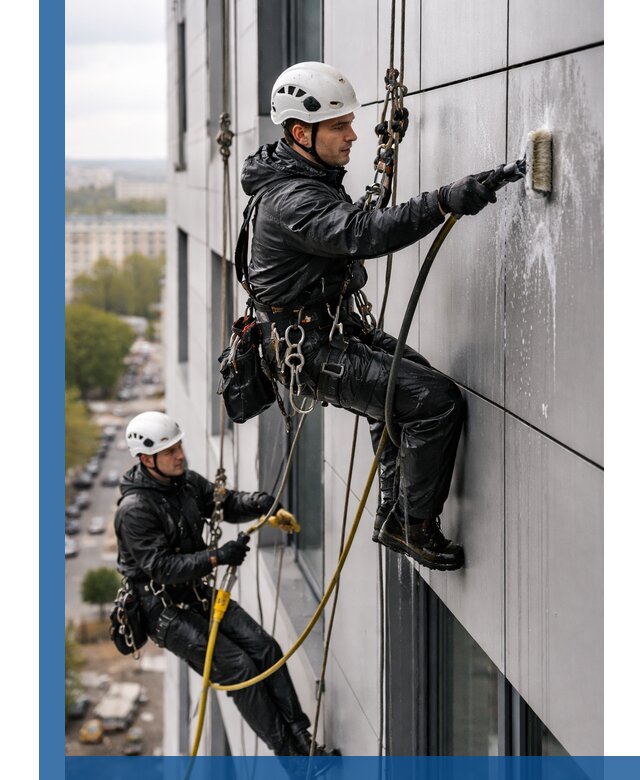 Профессиональная мойка фасада из композита в Набережных Челнах