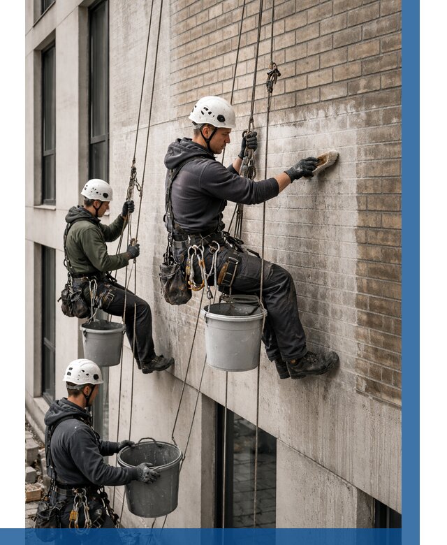 Удаление высолов с фасада в Набережных Челнах от 254 р. | ВЫСОТНИК-Нбр