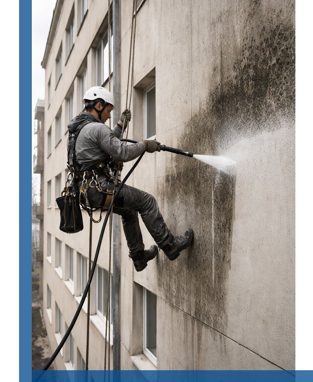 Профессиональная очистка фасадов от плесени в Набережных Челнах