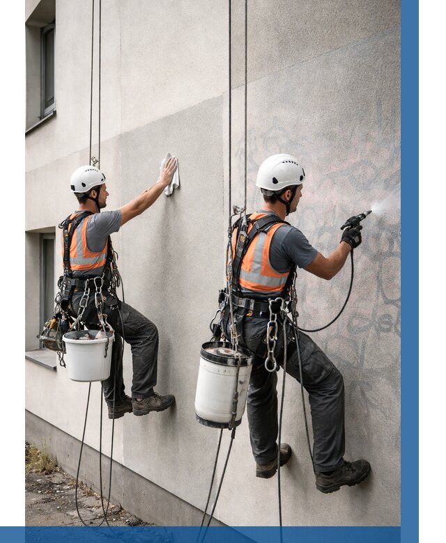 Антиграффити покрытие фасада в Набережных Челнах от 609 р. | ВЫСОТНИК-Нбр