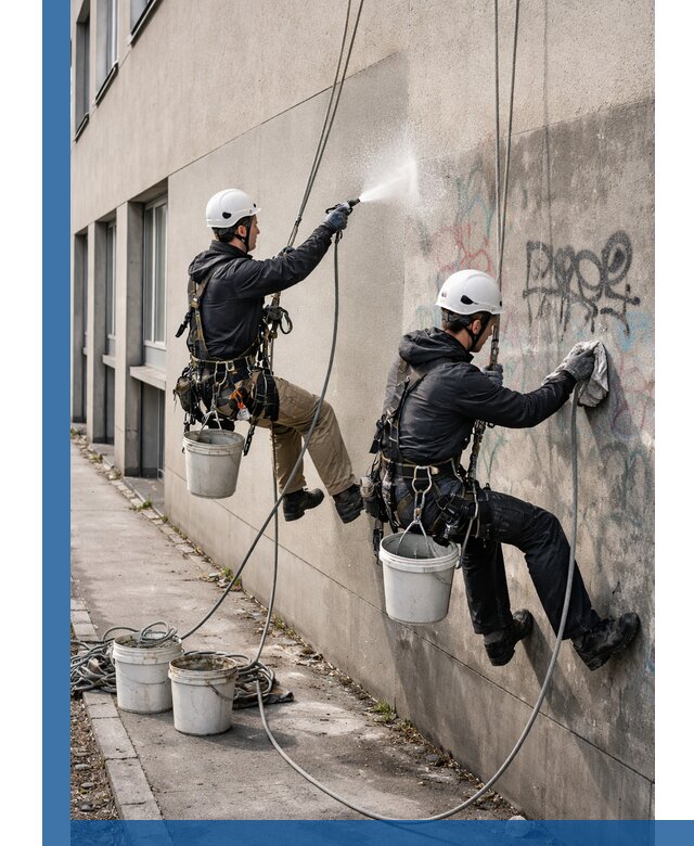 Антиграффити покрытие фасада с защитой от надписей в Набережных Челнах