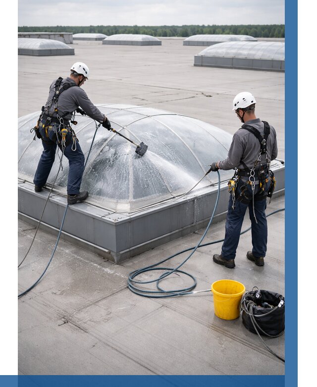 Мойка зенитных фонарей в Набережных Челнах, заказать от 4571 р. | ВЫСОТНИК-Нбр