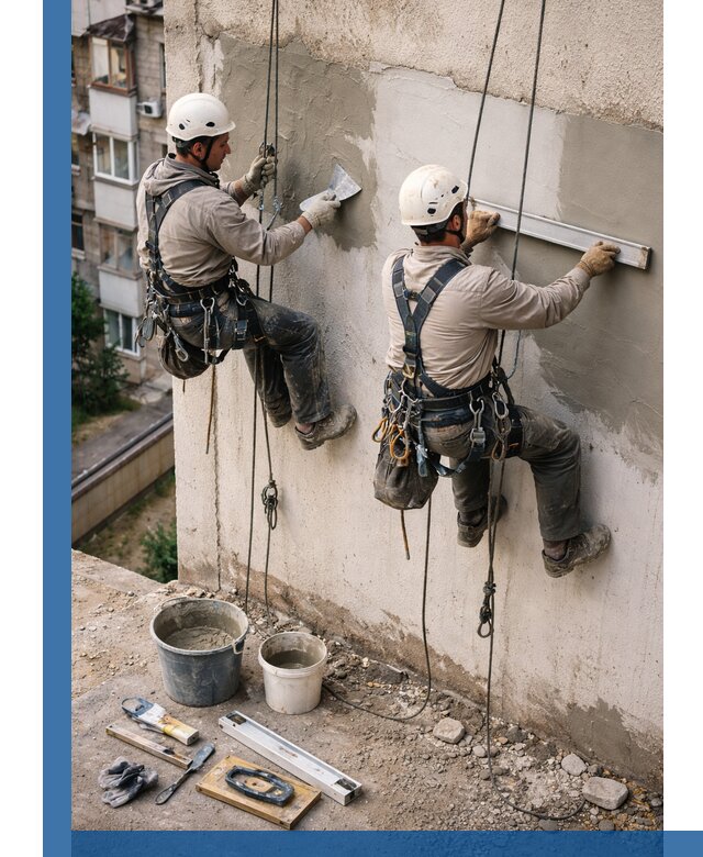 Комплексный ремонт штукатурного фасада с гарантией в Набережных Челнах