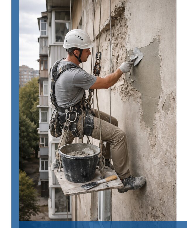 Восстановление фасадной штукатурки в Набережных Челнах с гарантией качества
