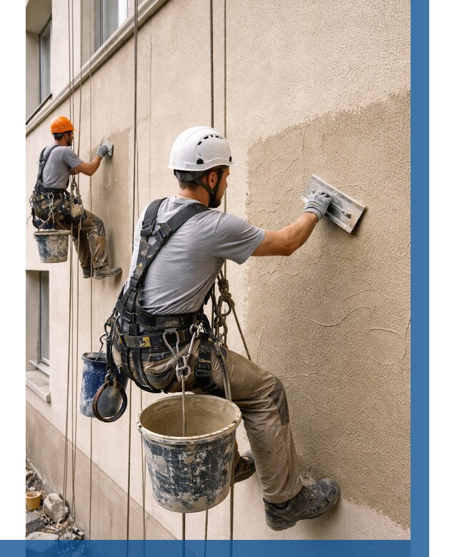 Декоративная штукатурка фасада в Набережных Челнах от 1219 р. | ВЫСОТНИК-Нбр