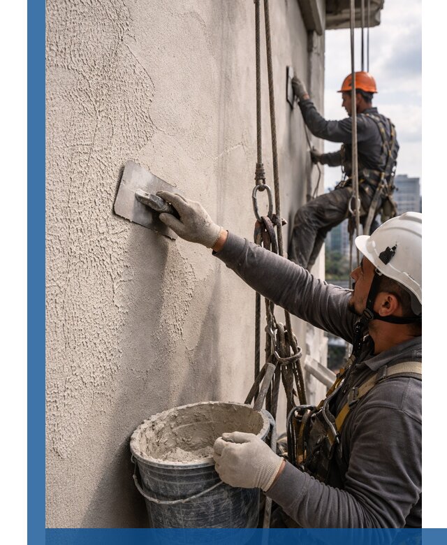 Декоративная штукатурка фасада с утеплением и защитой в Набережных Челнах