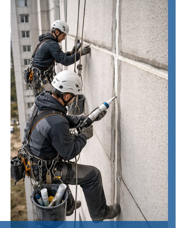 Герметизация межпанельных швов в Набережных Челнах от 711 р. | ВЫСОТНИК-Нбр
