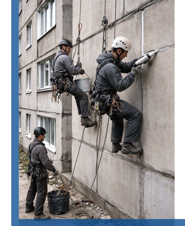 Герметизация межпанельных швов в Набережных Челнах с гарантией герметичности