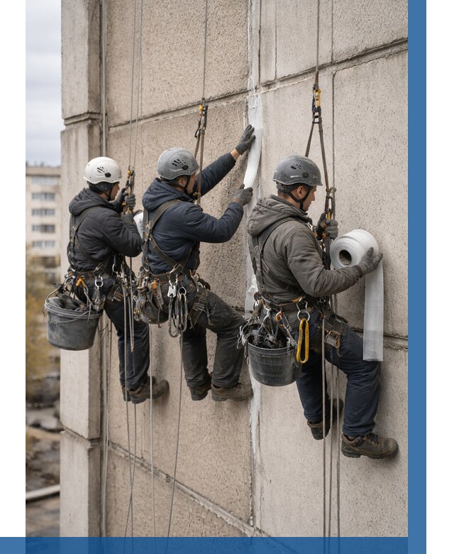 Ремонт межпанельных швов в Набережных Челнах от 762 р. | ВЫСОТНИК-Нбр