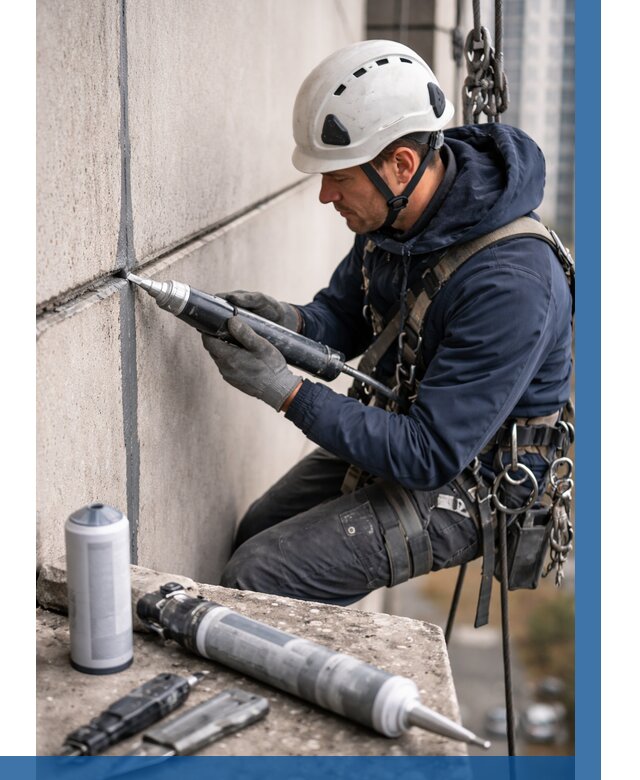 Вторичная герметизация швов в Набережных Челнах от 457 р. | ВЫСОТНИК-Нбр