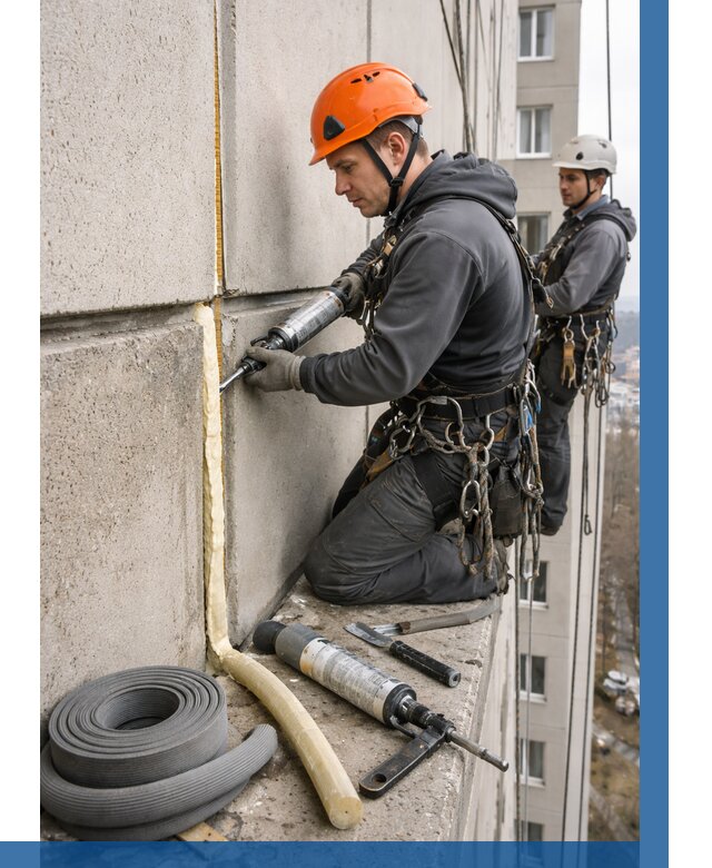 Теплый шов межпанельные швы в Набережных Челнах от 711 р. | ВЫСОТНИК-Нбр