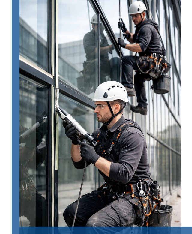 Герметизация витражных швов в Набережных Челнах для зданий и фасадов