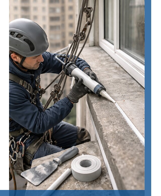 Герметизация балконного козырька в Набережных Челнах от 4571 р. | ВЫСОТНИК-Нбр