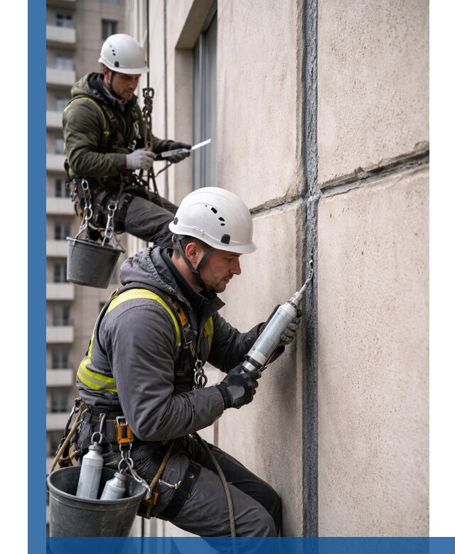 Герметизация деформационных швов фасада в Набережных Челнах качественно