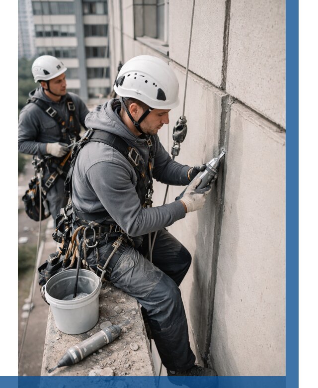 Ремонт деформационных швов здания в Набережных Челнах от 1016 р. | ВЫСОТНИК-Нбр