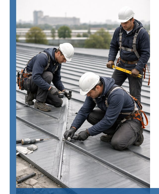 Ремонт фальцевой кровли в Набережных Челнах срочно и качественно