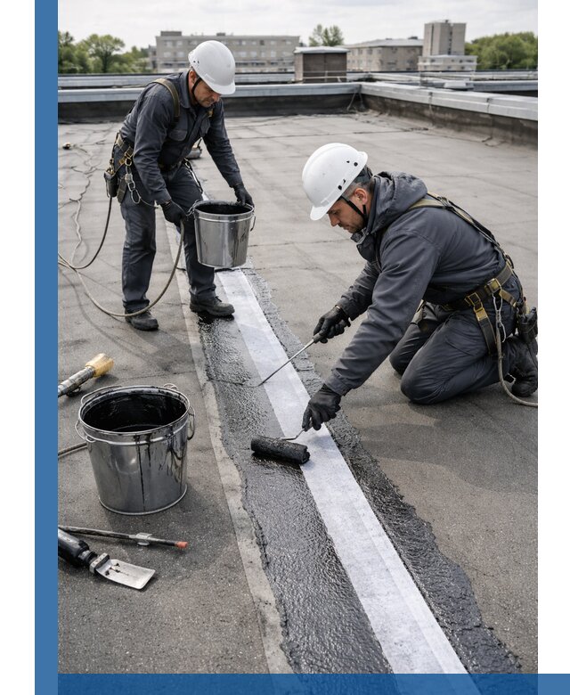 Гидроизоляция кровли мастикой в Набережных Челнах надежная защита