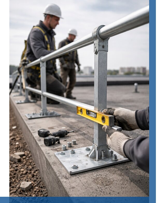 Монтаж кровельного ограждения в Набережных Челнах от 1219 р. | ВЫСОТНИК-Нбр