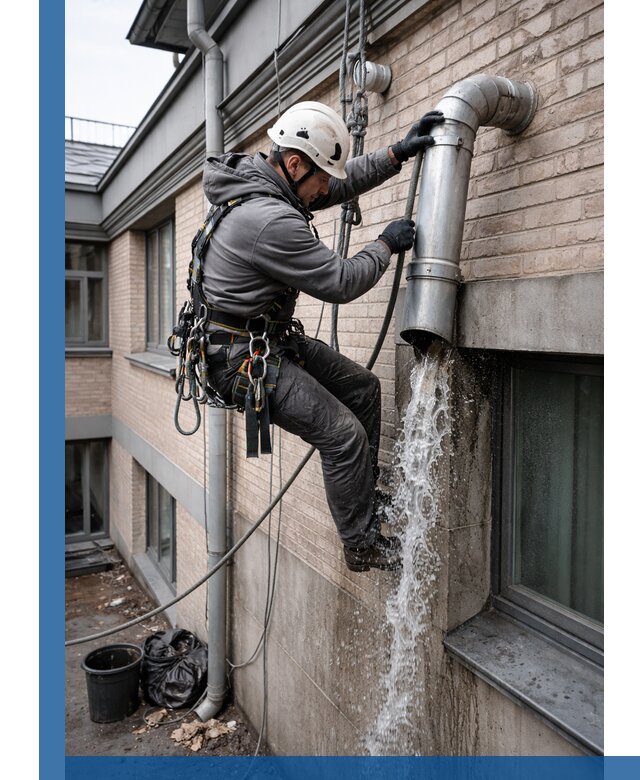 Профессиональная прочистка водосточных труб в Набережных Челнах с гарантией