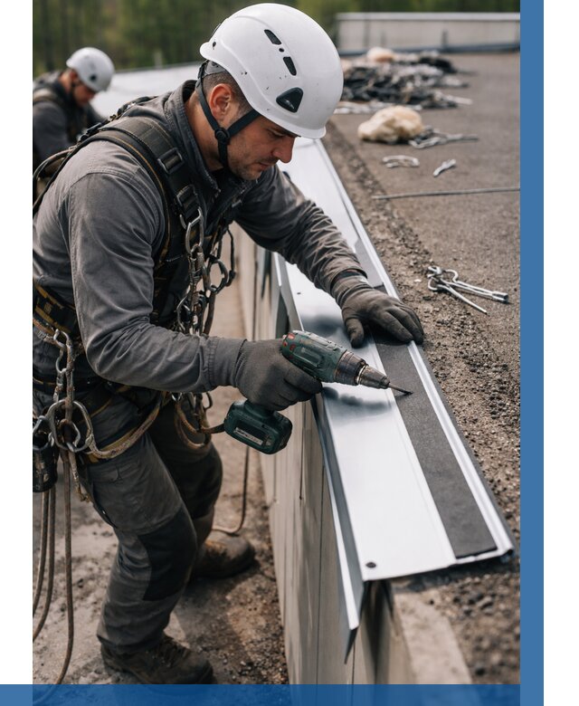 Монтаж капельника на кровле в Набережных Челнах от 305 р. | ВЫСОТНИК-Нбр