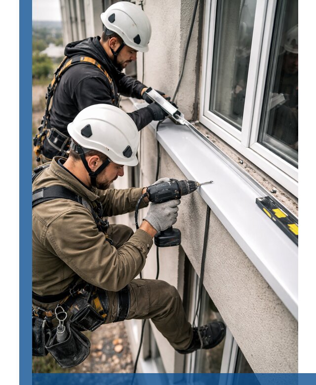 Профессиональный монтаж оконных отливов и отведения воды в Набережных Челнах