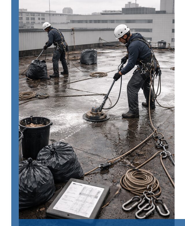 Плановая очистка кровли по графику в Набережных Челнах для безопасности