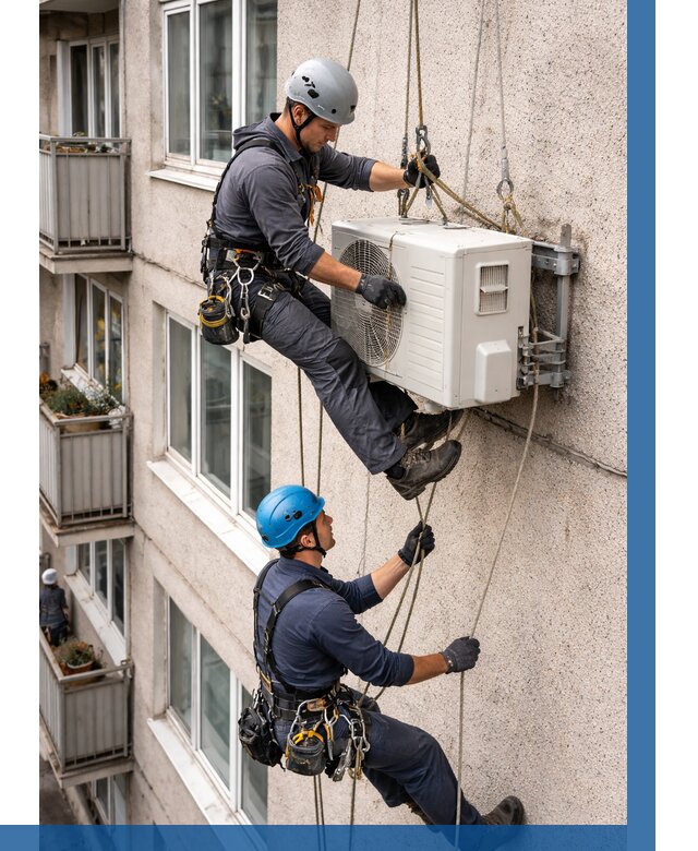 Перенос внешнего блока кондиционера в Набережных Челнах от 9142 р.| ВЫСОТНИК-Нбр