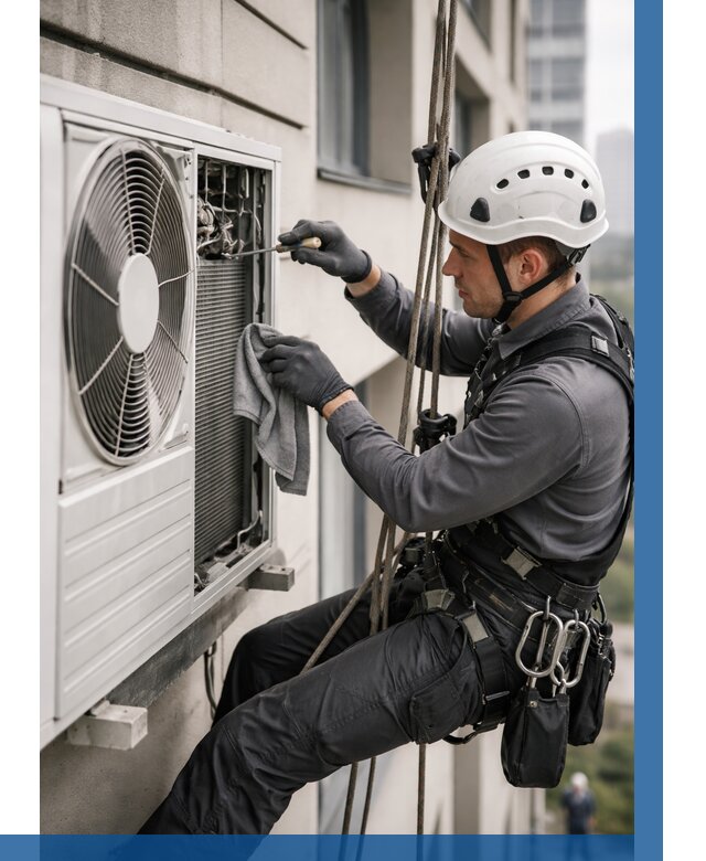 Обслуживание внешнего блока кондиционера в Набережных Челнах от 2743 р.ВЫСОТНИК-Нбр