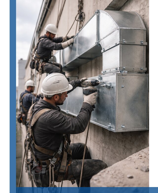 Профессиональный монтаж вентиляционных коробов в Набережных Челнах под ключ