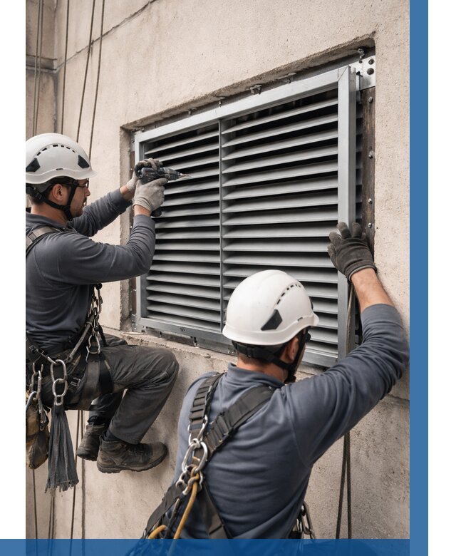 Монтаж вентиляционных решеток в Набережных Челнах от 4571 р. | ВЫСОТНИК-Нбр