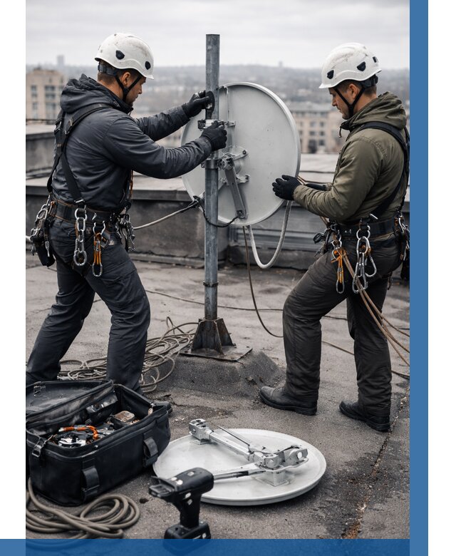 Демонтаж антенн на крыше в Набережных Челнах от 4571 р. | ВЫСОТНИК-Нбр