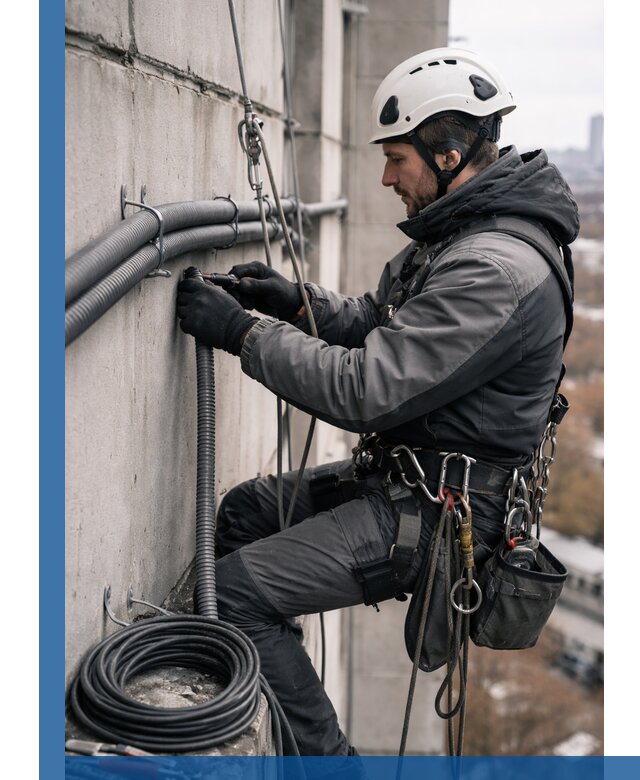 Профессиональный монтаж гофры для кабеля в Набережных Челнах с гарантией