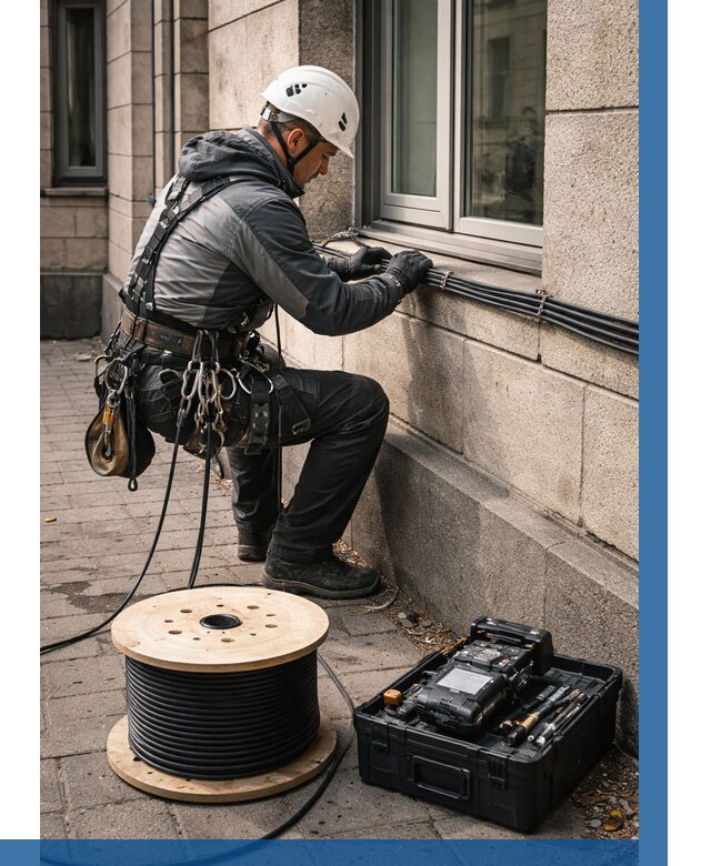 Прокладка оптоволоконного кабеля в Набережных Челнах от 813 р. | ВЫСОТНИК-Нбр