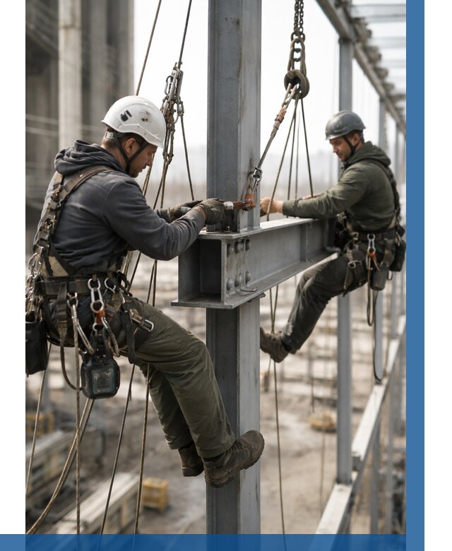 Монтаж металлоконструкций на высоте в Набережных Челнах от 3555 р. | ВЫСОТНИК-Нбр