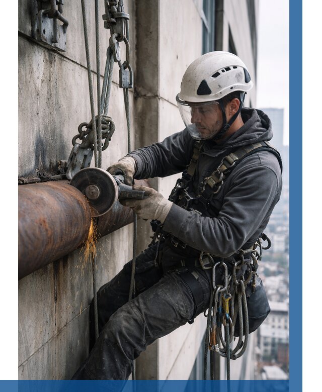 Резка металла на высоте в Набережных Челнах по цене от 4571 р. | ВЫСОТНИК-Нбр