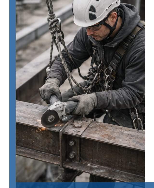 Резка металла на высоте в Набережных Челнах для зданий и конструкций