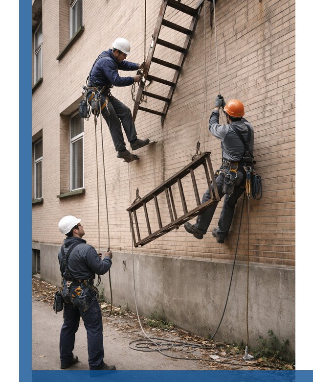 Демонтаж пожарной лестницы в Набережных Челнах быстро и безопасно