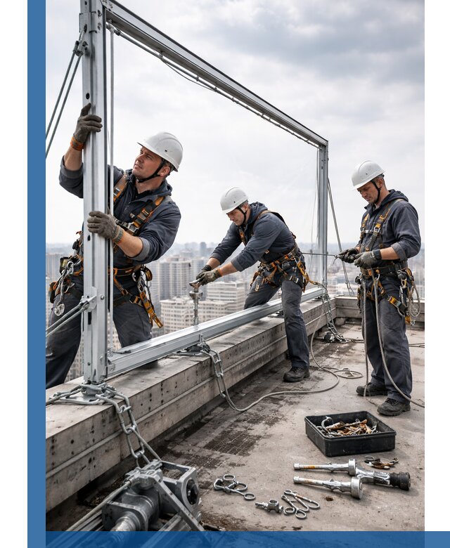 Монтаж крышных рекламных конструкций под ключ в Набережных Челнах