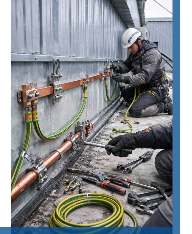 Монтаж заземления здания в Набережных Челнах от 25395 р. | ВЫСОТНИК-Нбр