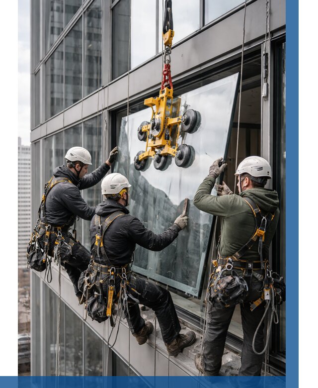 Фасадное остекление зданий под ключ в Набережных Челнах от 10158 р. | ВЫСОТНИК-Нбр