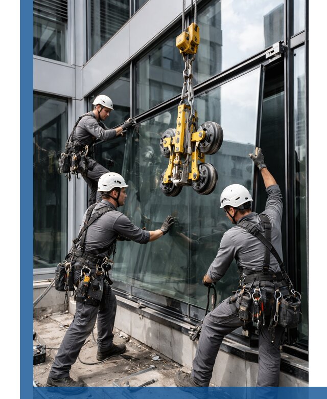 Структурное остекление фасадов в Набережных Челнах монтаж и обслуживание