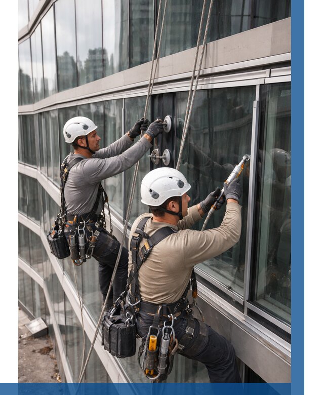 Радиусное остекление фасада в Набережных Челнах от 12190 р. | ВЫСОТНИК-Нбр