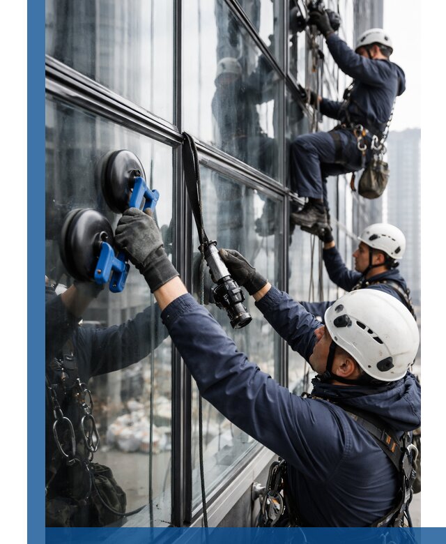 Радиусное остекление фасадов под ключ в Набережных Челнах с гарантиями