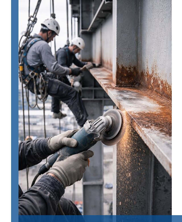 Зачистка металла от ржавчины и подготовка поверхностей в Набережных Челнах