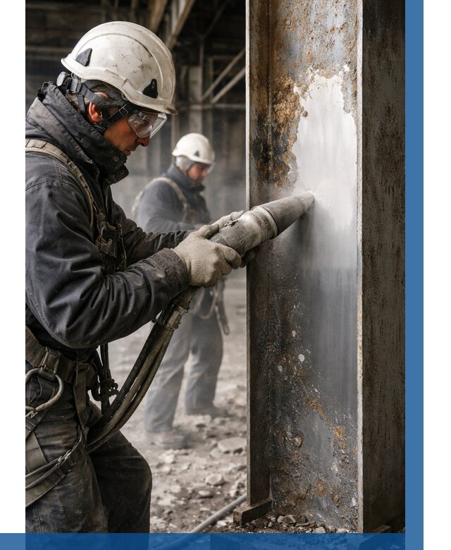 Удаление старой краски с металла в Набережных Челнах от 457 р. | ВЫСОТНИК-Нбр