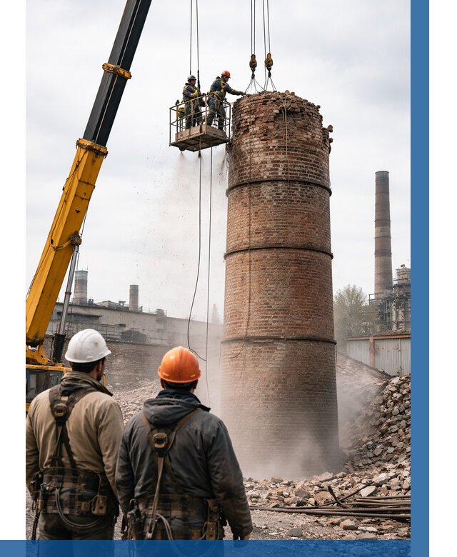 Демонтаж дымовой трубы в Набережных Челнах от 91422 р. | ВЫСОТНИК-Нбр, смета