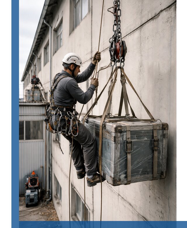 Подъем грузов на высоту в Набережных Челнах для промышленных объектов